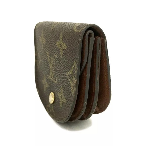 Authentic Louis Vuitton Monogram Porte Monnaie Gousset Coin Purse wallet - Picture 3 of 9